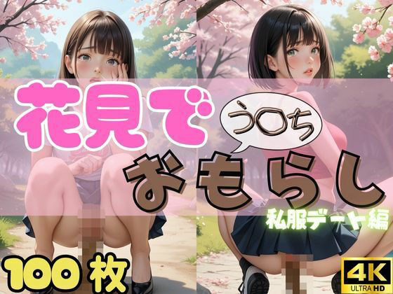 【100枚・4K】花見デートで我慢できずうんちおもらし （私服ver.）(スカトロ製作所) [d_561989]
