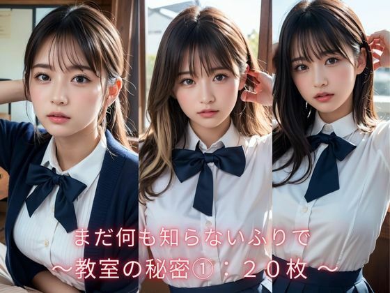 教室の秘密 1:まだ何も知らないふりで(AI美女ギャラリー) [d_565036]