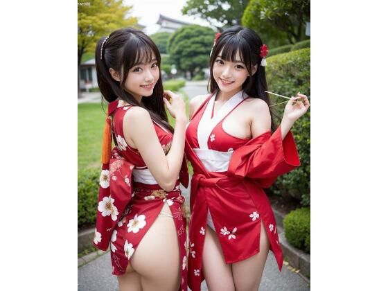 プレミアム美少女 2人組  着物コスプレ  モザイク無し(プレミアムとうもころし) [d_565695]