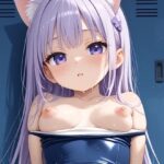 おっぱい仔猫｜スク水1(雪月花にゃんこ) [d_566160]