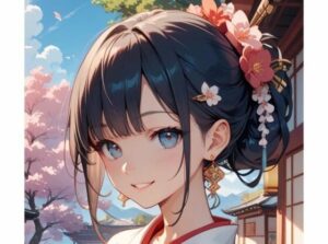 透明感のある美女のイラスト(Nekronaut) [d_567260]