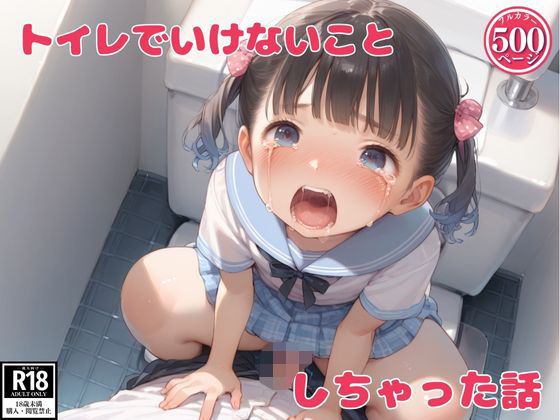 トイレでいけないことしちゃった話(つるぺったん) [d_567984]