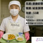 給食調理員  斎藤彩音  写真集(ホワフェチ) [d_571561]