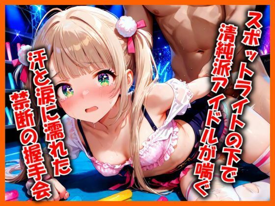 清純派アイドルが秘密の握手会でファンとヤっている話(チェリー工房) [d_577402]