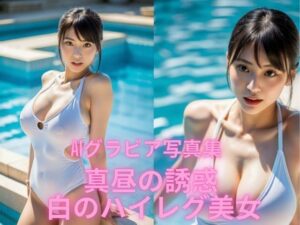 AIグラビア写真集  真昼の誘惑    白のハイレグ美女(BAI Publishers) [d_579021]