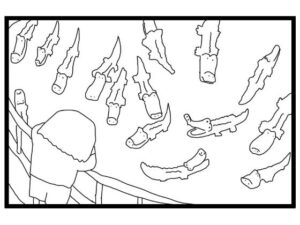 4コマ漫画「ワニ園のワニは動かない」(ゆるふわ研究所) [d_581481]