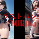 AIイラストパンチラ。『制服JK』(AI美女NANTANO) [d_581636]