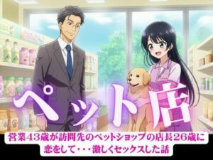 営業43歳が訪問先のペットショップの店長26歳に恋をして・・・激しくセックスした話(突撃汁男) [d_582211]