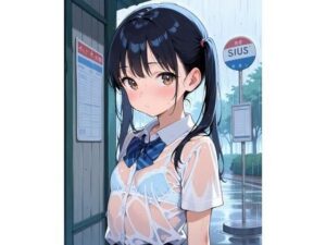 見せつけガールズ☆ 雨宿りでびしょ濡れ編 〜ツインテール彼女ver.〜(カズン) [d_586470]