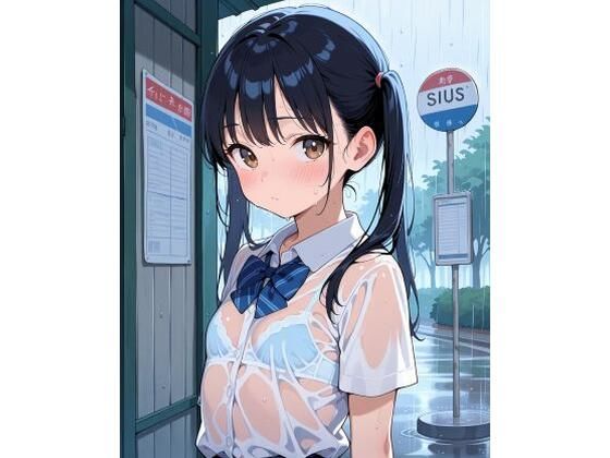 見せつけガールズ☆ 雨宿りでびしょ濡れ編 〜ツインテール彼女ver.〜(カズン) [d_586470]