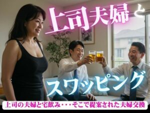 「本当に後悔しない？」上司の夫婦と宅飲み・・・そこから提案された夫婦交換(熟女コレクターズ企画) [d_587009]