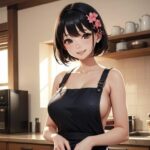 巨乳ギャルの裸エプロン2(AI美女フェロモン出版) [d_588835]