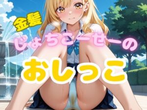 金髪じょちこーせーのおしっこ【お漏らしAIシーン50枚】(おもらし研究所) [d_590149]