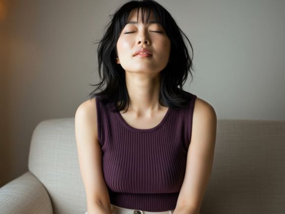 人妻が夜は寂しく一人で…(AiPhotoDesigner) [d_590731]