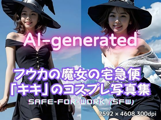 【AI実写】フウカの魔女コスプレ写真集 〜キキ風コスプレグラビア〜(美伝プロジェクト) [d_590769]