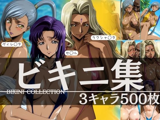 ビキニ集3キャラ500枚  ヴィレ◯タ セ◯ル ラクシャ◯タ(はらませてよ) [d_591445]