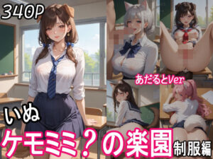 ケモミミ？の楽園  〜あだるとVer〜  いぬ  制服編(ツースリーステーション) [d_551052]