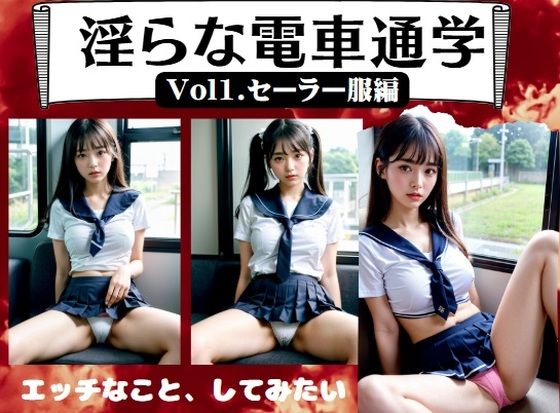 淫らな電車通学〜Vol1.セーラー服編〜「エッチなこと、してみたい」(妄想変態企画) [d_560269]