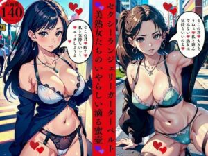 セクシーランジェリーガーターベルト美熟女たちのいやらしい滴る蜜壺(AI美女LABO.8) [d_561624]