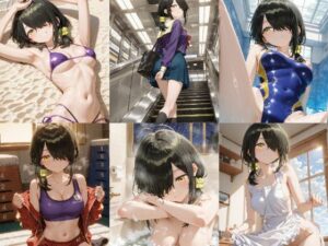 「紫雲寺家の子〇たち」紫雲寺ことのセクシー写真集3（全500枚）(人の海) [d_580220]