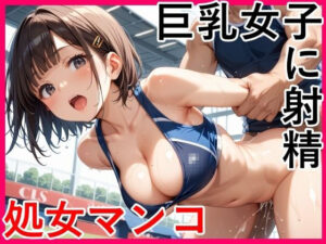 巨乳女子に射精  処女マンコ(りんご) [d_591889]