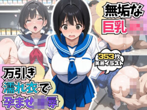 無垢な巨乳JK 万引き濡れ衣で孕ませ凌●(AIはむはむアニメ) [d_592718]