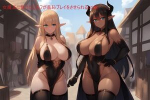 女魔王に負けたエルフが羞恥プレイをさせられるCG集(AIのツール) [d_594161]