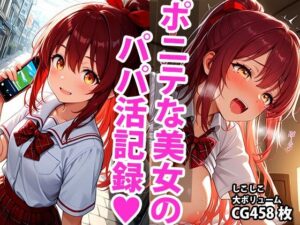 ポニーテール学生美少女のえっちなパパ活記録(しこしこ) [d_595166]