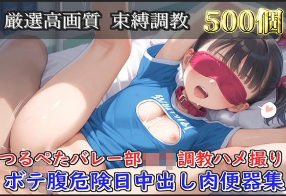【新作価格】【豪華特典あり】つるぺたバレー部ロリ調教ハメ撮り   ボテ腹危険日中出し肉便器集【500個】(ロリロリ専科) [d_597328]