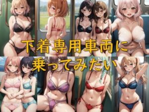 下着専用車両に乗ってみたい(AI幻想庭園) [d_598265]