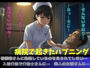 病院で起きたハプニング！看護師さんに勃起してるのを見られてしまい、、(ぐちゃぐちゃ企画) [d_600425]