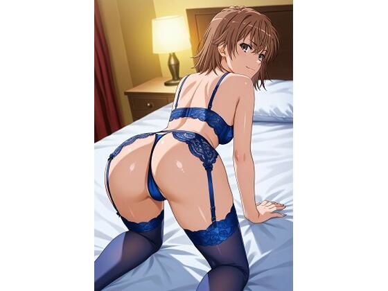 御坂〇琴  青色ランジェリー（83枚）(HKMアート) [d_601598]