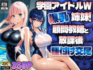 学園アイドルW爆乳姉妹！顧問教師と放課後種付け交尾【4K】(ニート印刷所) [d_603671]