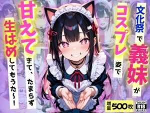 文化祭で義妹が激かわコスプレ姿で甘えてきて、たまらず生ハメ中だししてもうた〜！(コスメロン) [d_605013]