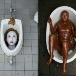 人間便器系 2種 20枚(顔出し全身タイツ0703) [d_605563]