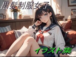 黒髪制服女子イラスト(幻創機関) [d_606273]