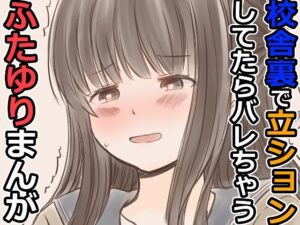 校舎裏で立ションしてたらバレちゃうふたゆりまんが(東錦) [d_606367]