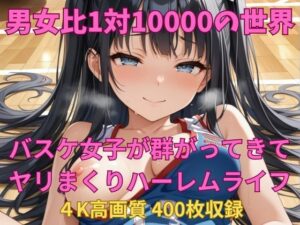 男女比1対10000の世界 バスケ女子とセックスし放題でちんぽが乾く暇もないヤリ放題ハーレムライフ！！(TailorFetiAI-Pix) [d_607436]
