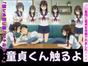 「寝てるすきに襲っちゃお」JK集団に童貞を卒業されました・・・(突撃汁男) [d_608074]