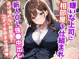 嫌いな上司に相部屋を仕組まれ、新人OL強●中出し(はむ巨乳女子高生) [d_608102]