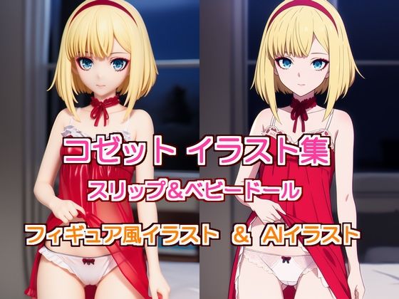 AIイラスト＆フィギュア風AIイラスト  コゼット・シュナイダー スリップ＆ベビードール イラストセット集(Lovely room) [d_608271]