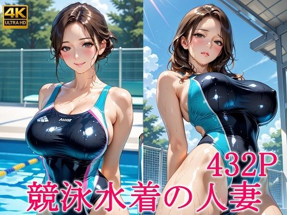 競泳水着の人妻(スタジオタヌキ) [d_608568]