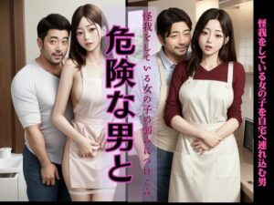 怪我をしている女の子の手当てと言って自宅へ連れ込む男、カフェで出会った二人(妄想美女図鑑) [d_609083]