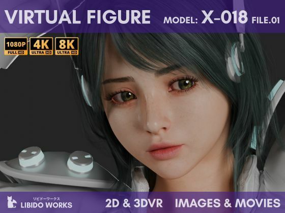 2D＋3DVR VIRTUAL FIGURE MODEL:X-018 FILE.01(LIBIDO WORKS) [d_609268]
