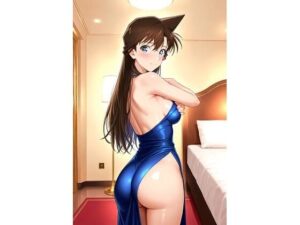 毛〇蘭  セクシースリットドレスとハイヒールで足コキとエッチ(HKMアート) [d_609484]