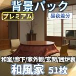 和風家/和室背景パック52枚【TRPG背景素材/CoC/ゲーム素材背景イラスト】【昼夜照明夜差分】(TRPG素材商店なな) [d_611250]