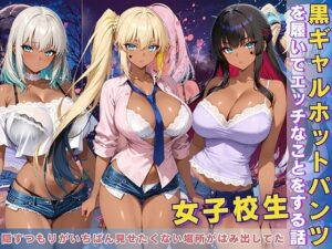 黒ギャル 女子校生 ホットパンツを履いてエッチなことをする話(黒より黒い) [d_611295]