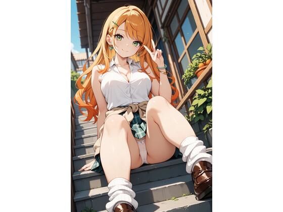 オレンジ髪ちゃんとえっちなえちえち(ケイノさんち) [d_611668]