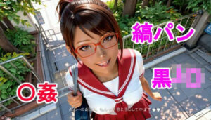 黒J〇の縞パン〇姦(kurara natu) [d_612019]