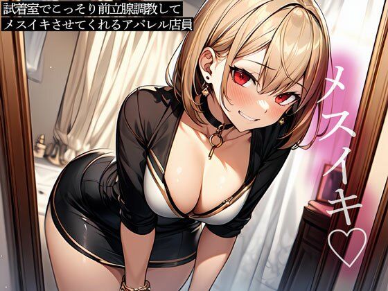 試着室でこっそり前立腺調教してメスイキさせてくれるアパレル店員(またたび) [d_612674]
